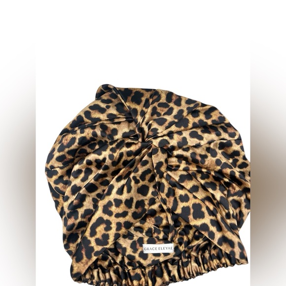 Grace Eleyae Twist Turban Cheetah Print NWT - Picture 2 of 3
